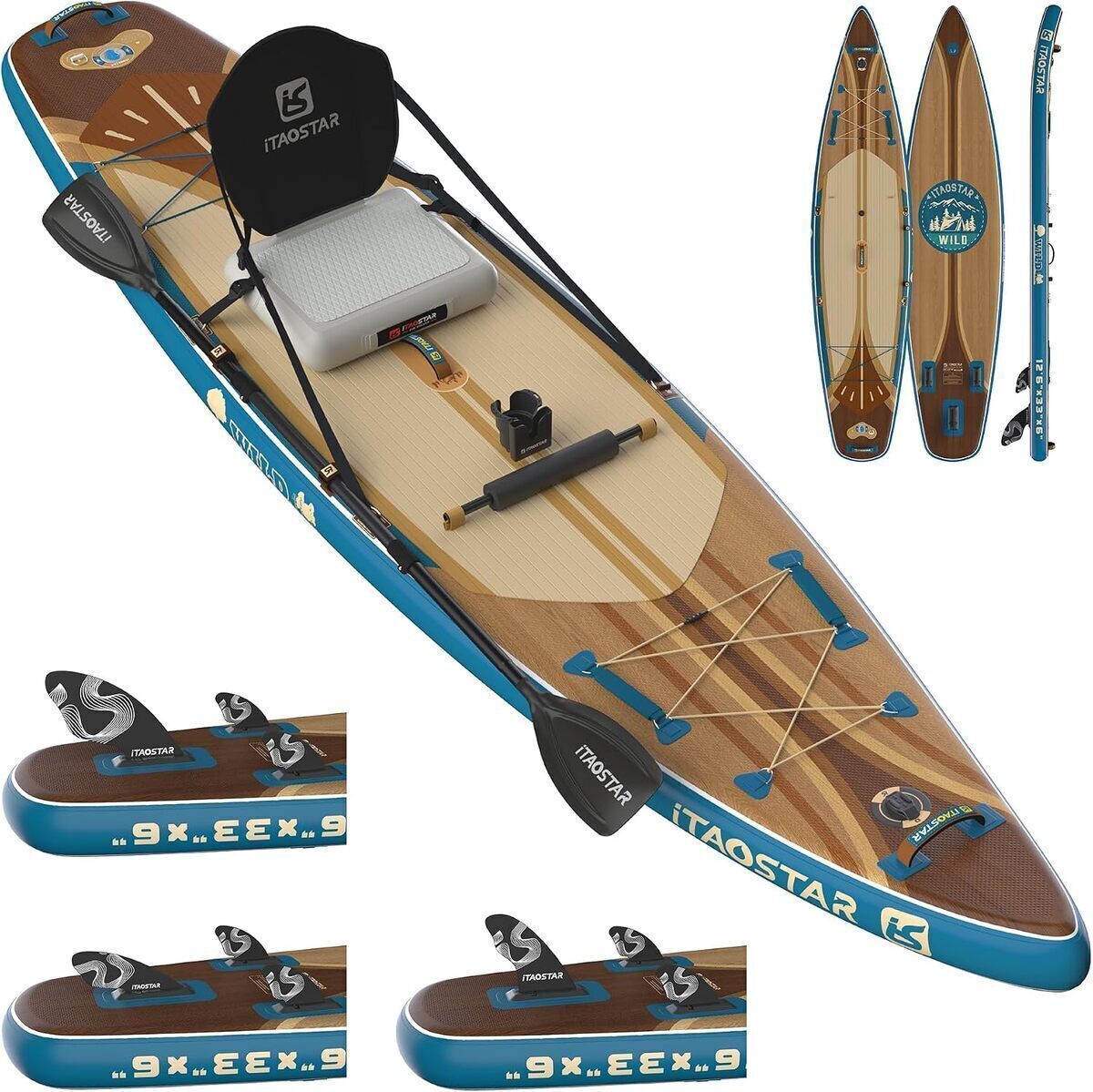 Test de la planche à pagaie iTAOSTAR SUPW02B 12'6×33"×6