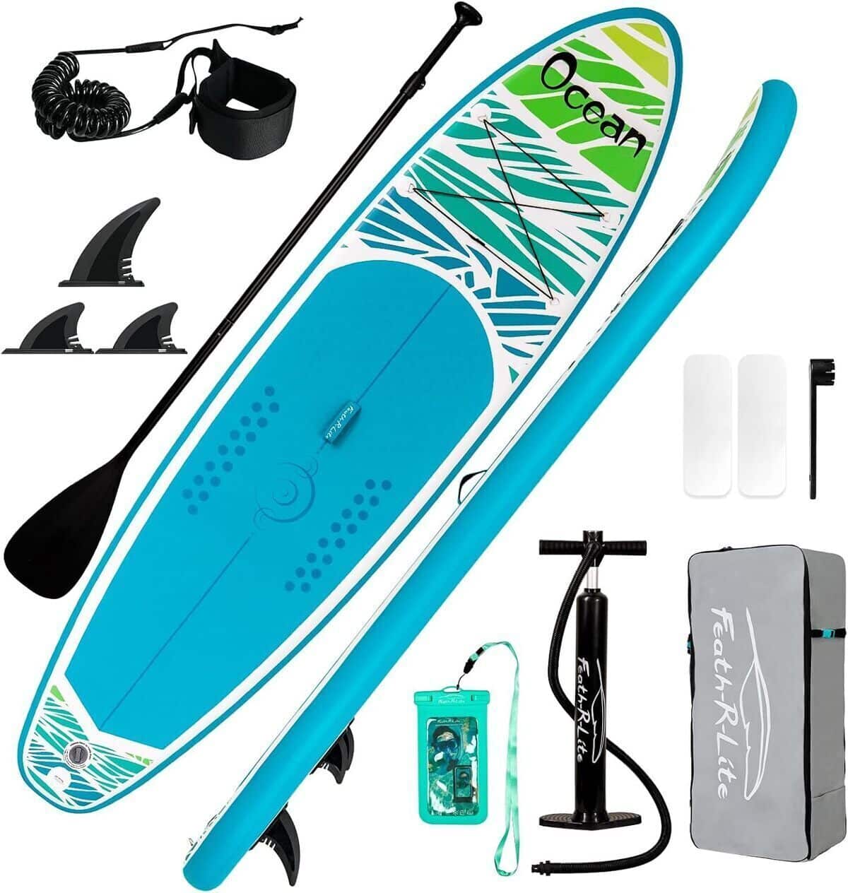 Test de la planche de paddle gonflable FunWater SUP et accessoires complets