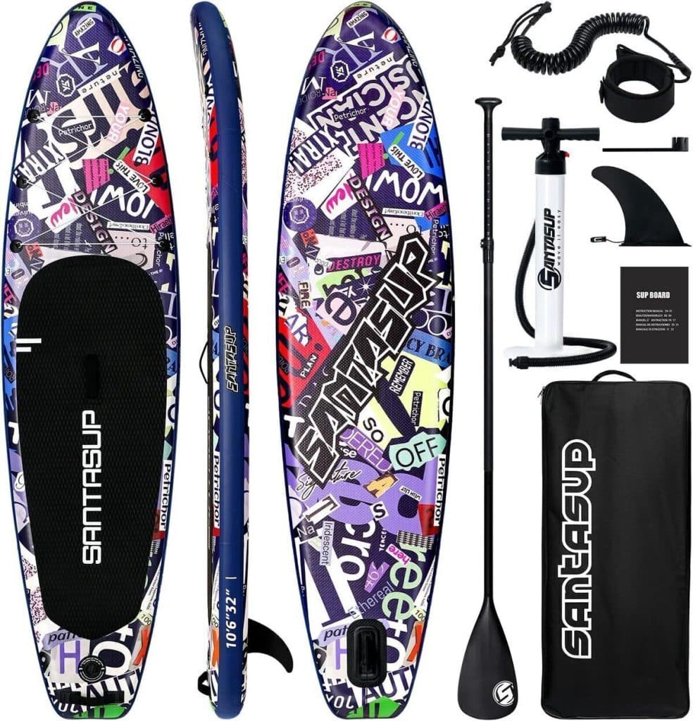 Test de la planche de paddle Santasup polyvalente et antidérapante