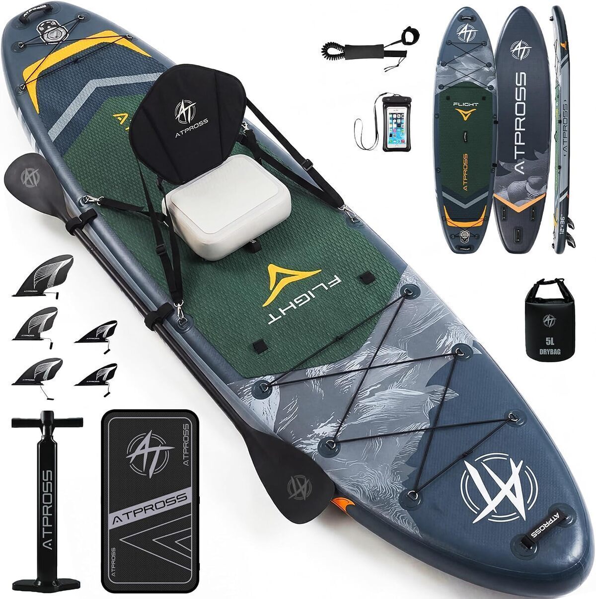 Test de la planche paddle gonflable ATPROSS 366 cm : polyvalence et stabilité