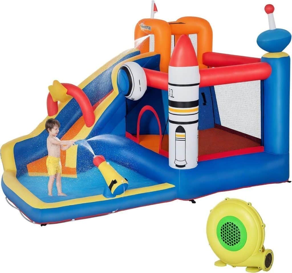 Test du château gonflable espace par Outsunny : fun garanti pour les enfants