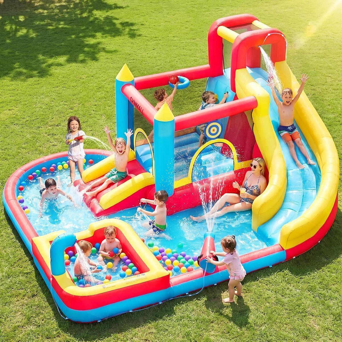 Test du château gonflable GYMMALL : 8-en-1 pour des loisirs inoubliables