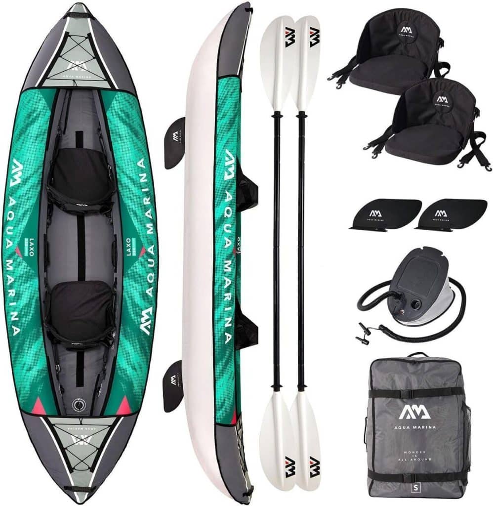 Test du kayak gonflable Aqua Marina LAXO-380 pour 3 personnes