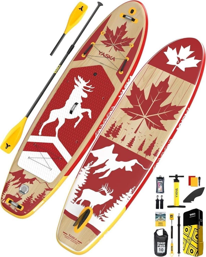 Test : planche de SUP YASKA gonflable rouge, stabilité et design