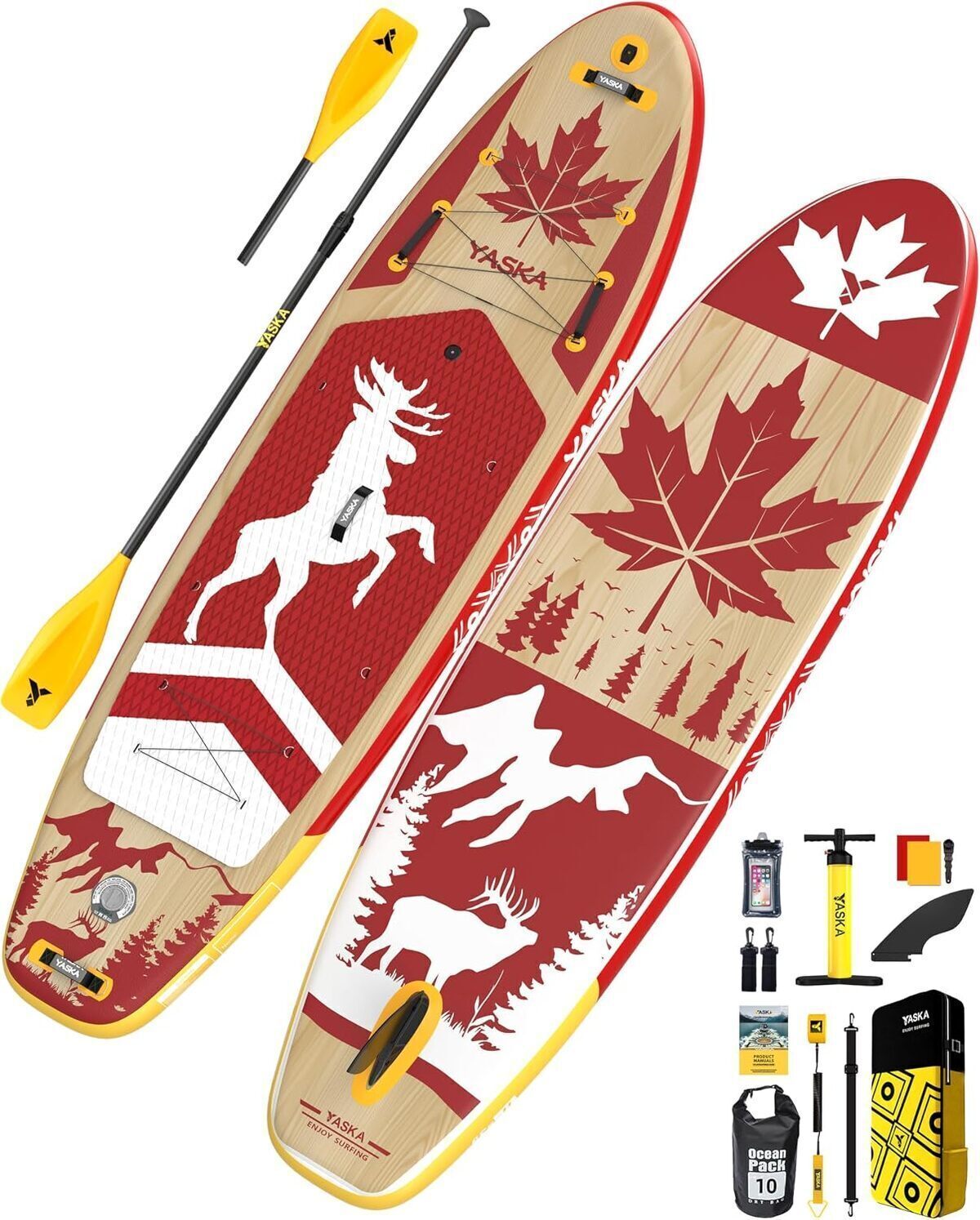 Test : planche de SUP YASKA gonflable rouge, stabilité et design