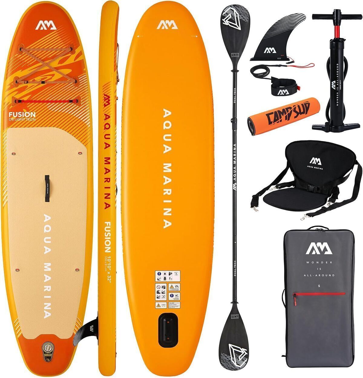 Test : planche sup gonflable CampSup Aqua Marina Fusion 10'10" édition limitée