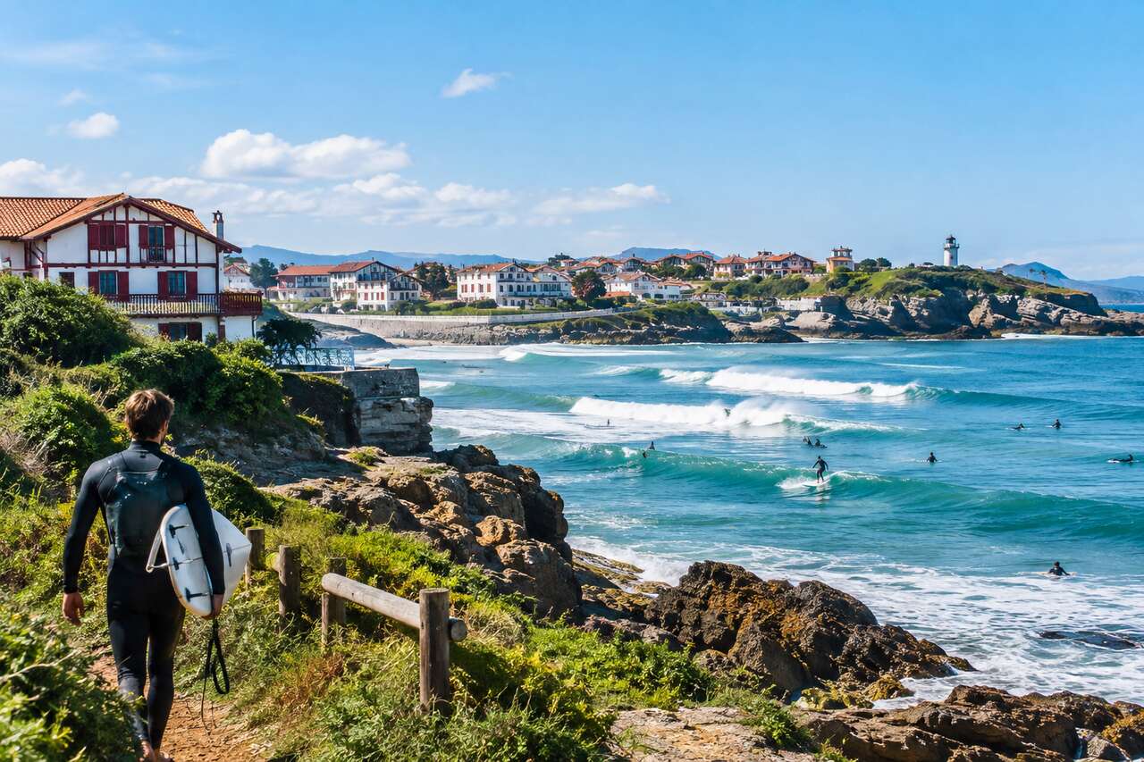 Découverte des spots de surf secrets à guéthary