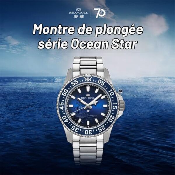 Découvrez notre test détaillé de la montre de plongée mécanique Sea-Gull Ocean Series Dive 1083 bleue : qualité, fiabilité et design horloger.