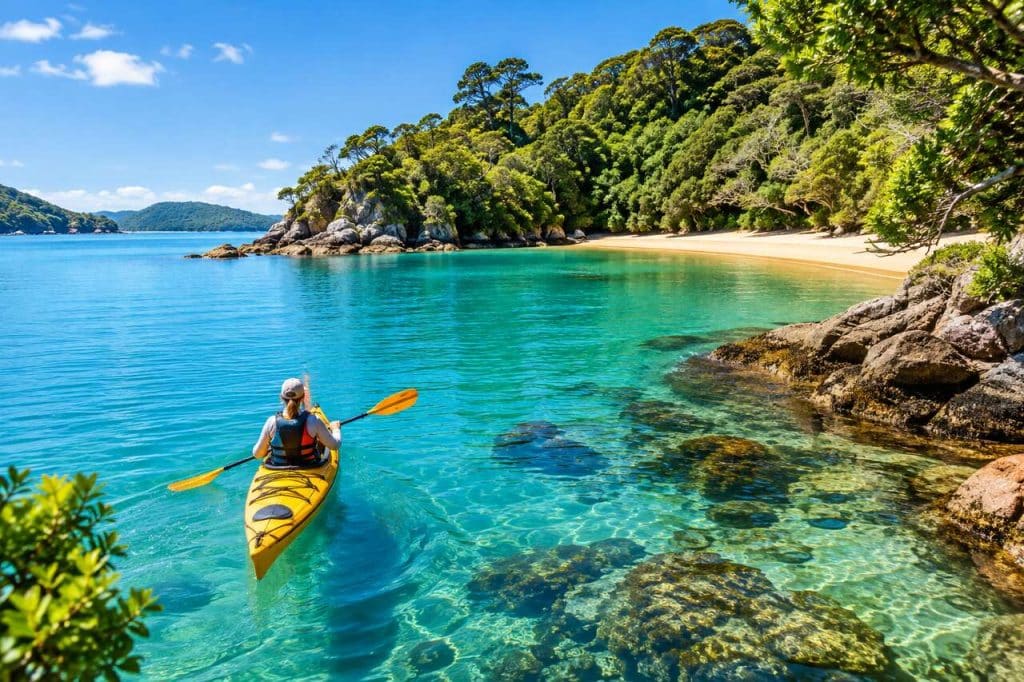 Les secrets cachés de l'Abel Tasman : une exploration au fil de l'eau en kayak