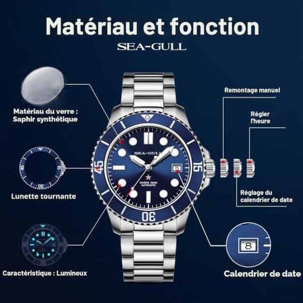Découvrez notre avis complet sur la montre Sea-Gull Ocean Series 6204 : design chic, mouvement mécanique fiable et rapport qualité-prix imbattable pour les amateurs de montres.