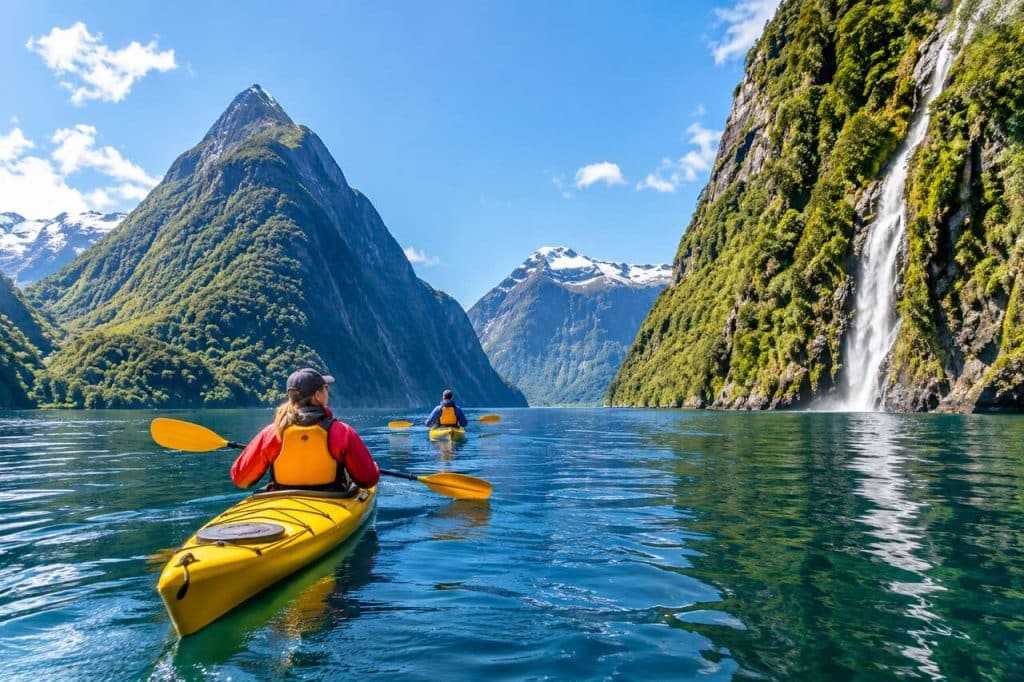 Séjour envoûtant : embarquez en kayak pour une croisière au cœur du fjord de Milford Sound