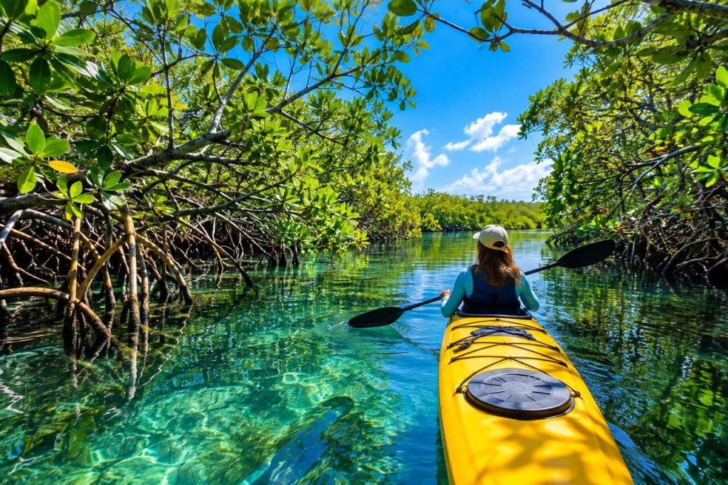 Explorer les mystères des marais Biscayne en kayak : immersion dans les écosystèmes uniques des Everglades