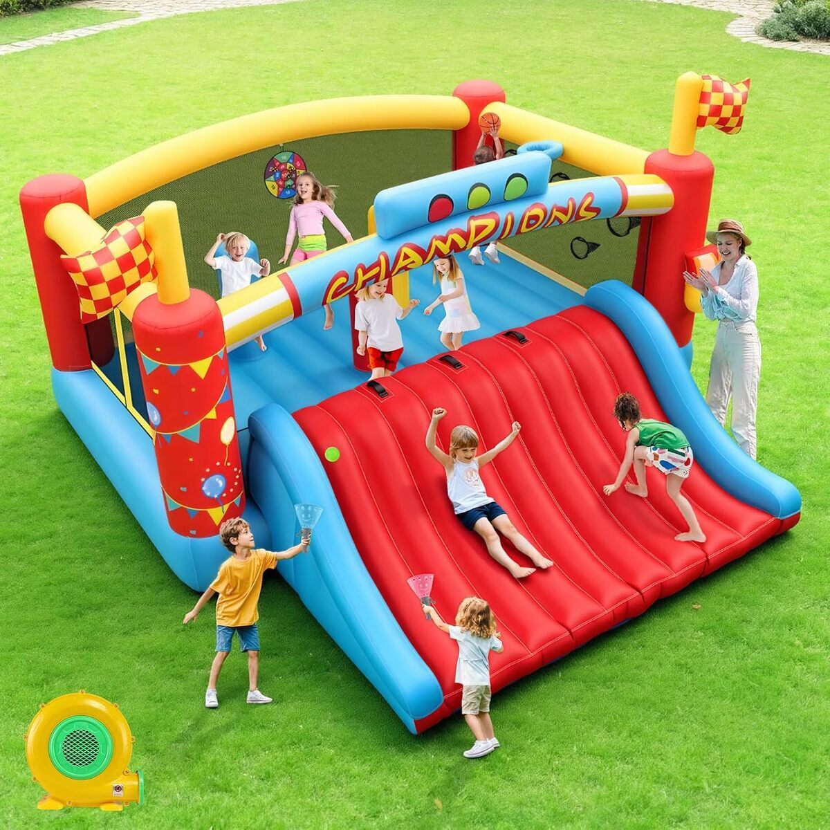 Test : château gonflable AKEYDIY avec toboggan géant pour enfants