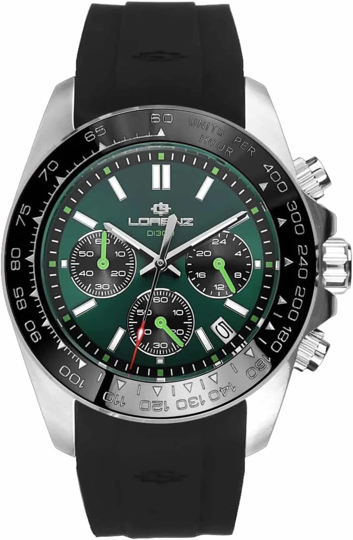 Test de la montre Lorenz DI300 Chronograph 030274EE : performance sous-marine jusqu'à 300 m