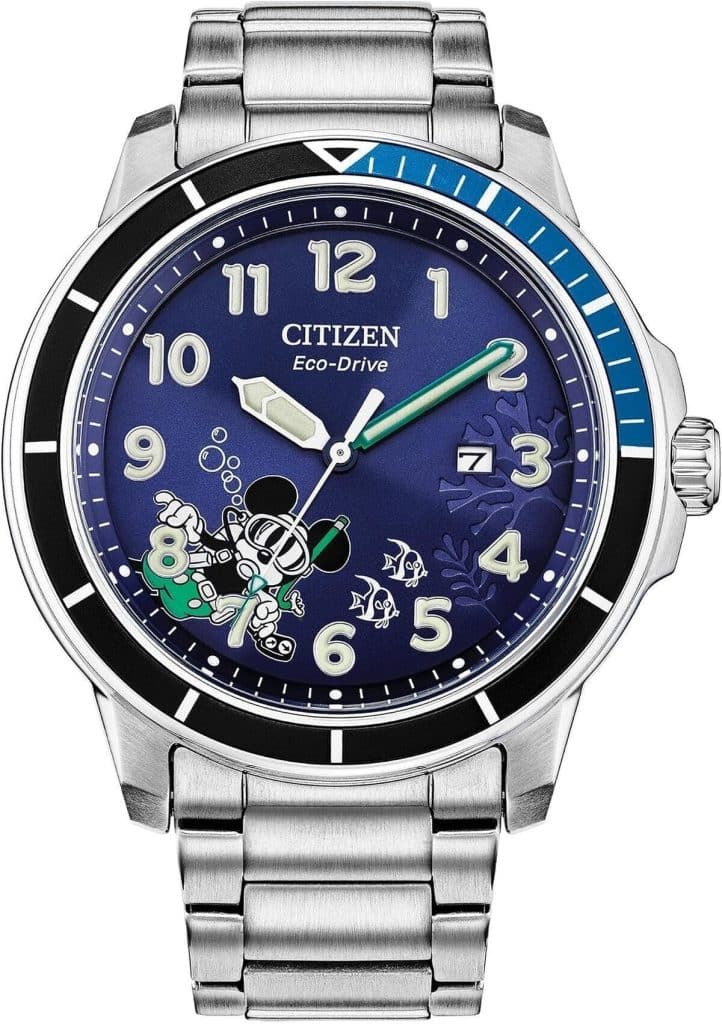 Test montre Citizen Eco-Drive AW1529-81W : plongez avec Mickey