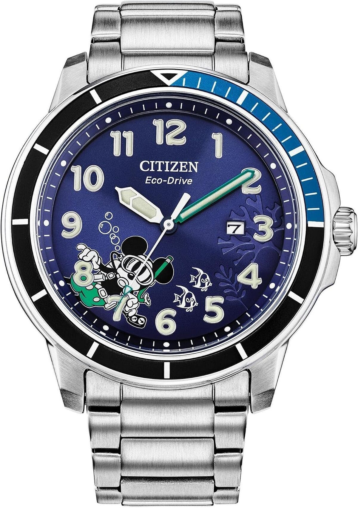 Test montre Citizen Eco-Drive AW1529-81W : plongez avec Mickey
